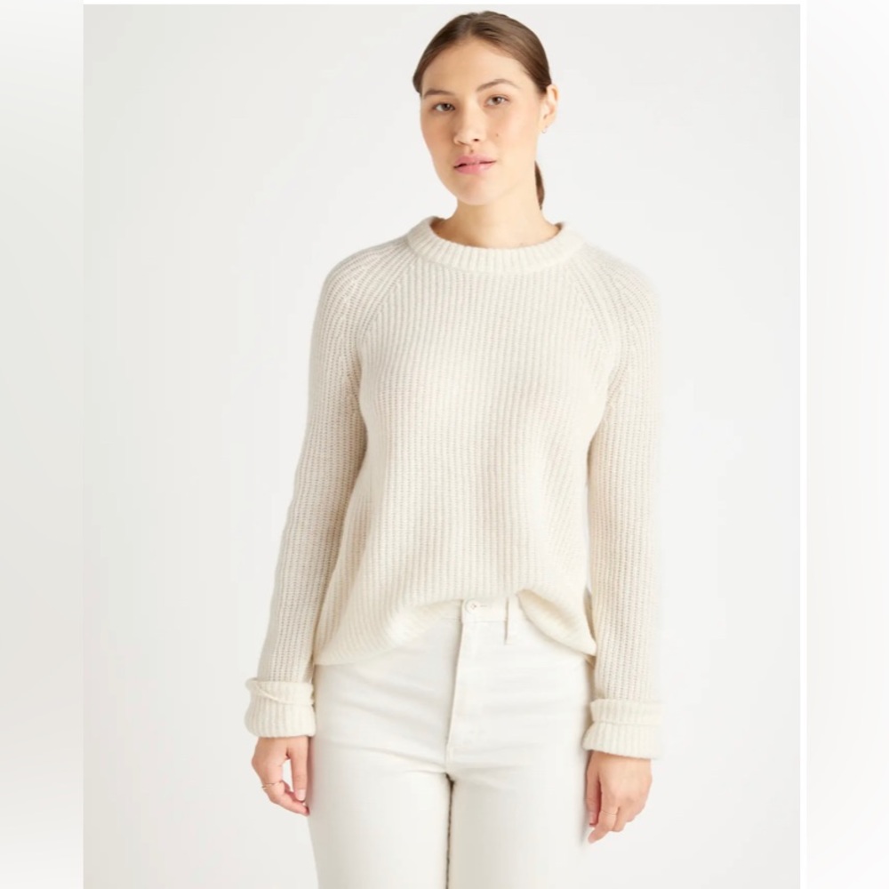 Quince Mongolian Cashmere Fisherman Sweater